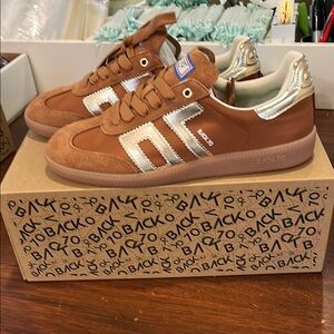 Back 70 Brown and Silver Sneakers